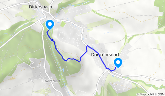 Kartenausschnitt Bahnhof Dürrröhrsdorf